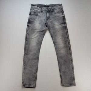 G-Star Raw Jeans Mens 32x34* Gray Slim Skinny Low Rise Acid Wash Denim